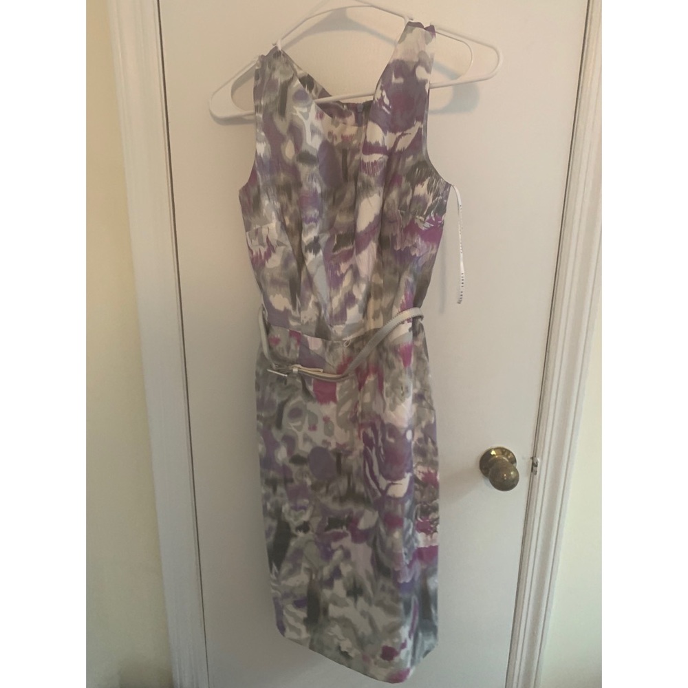 Floral metallic dress